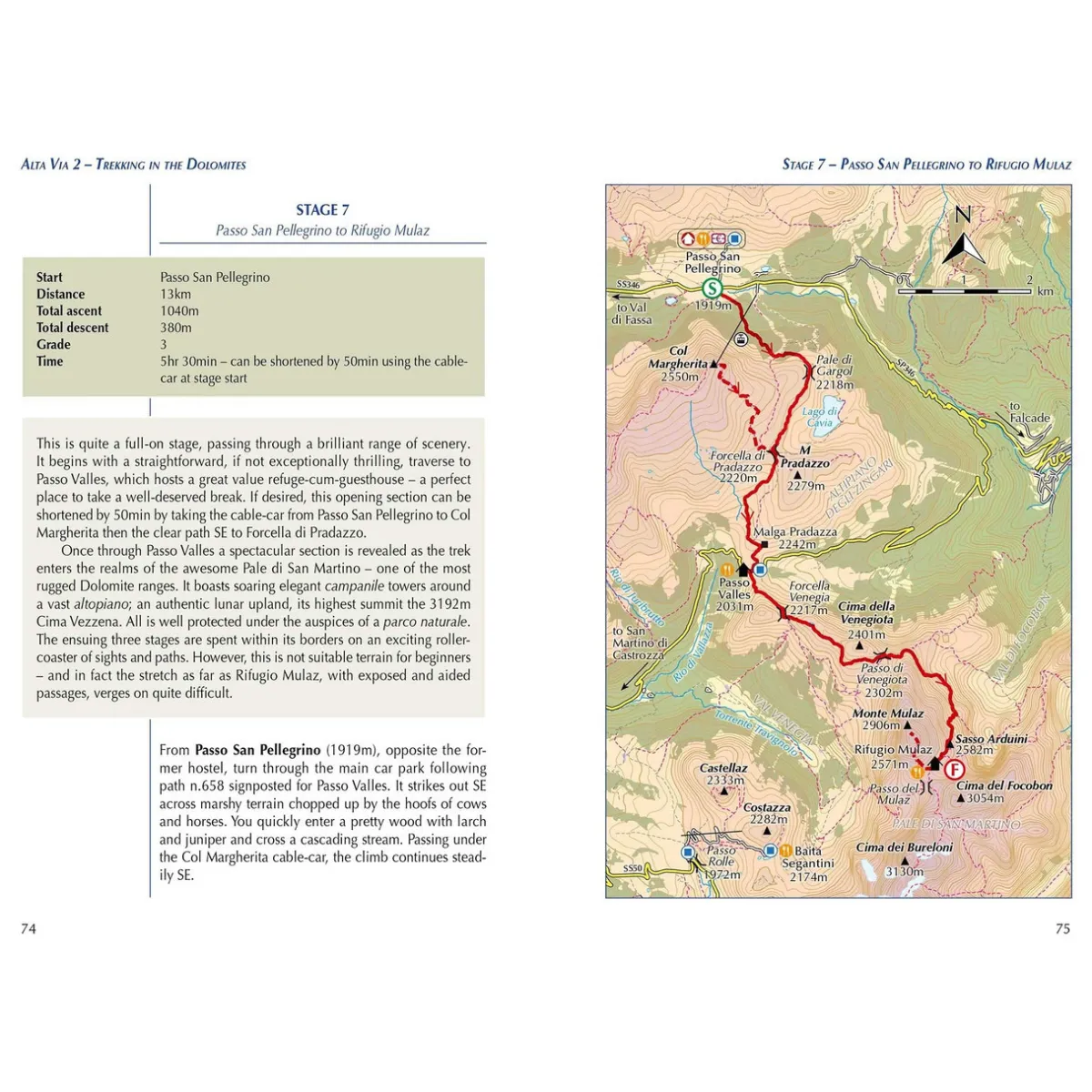 Cicerone Alta Via 2 - Trekking in the Dolomites