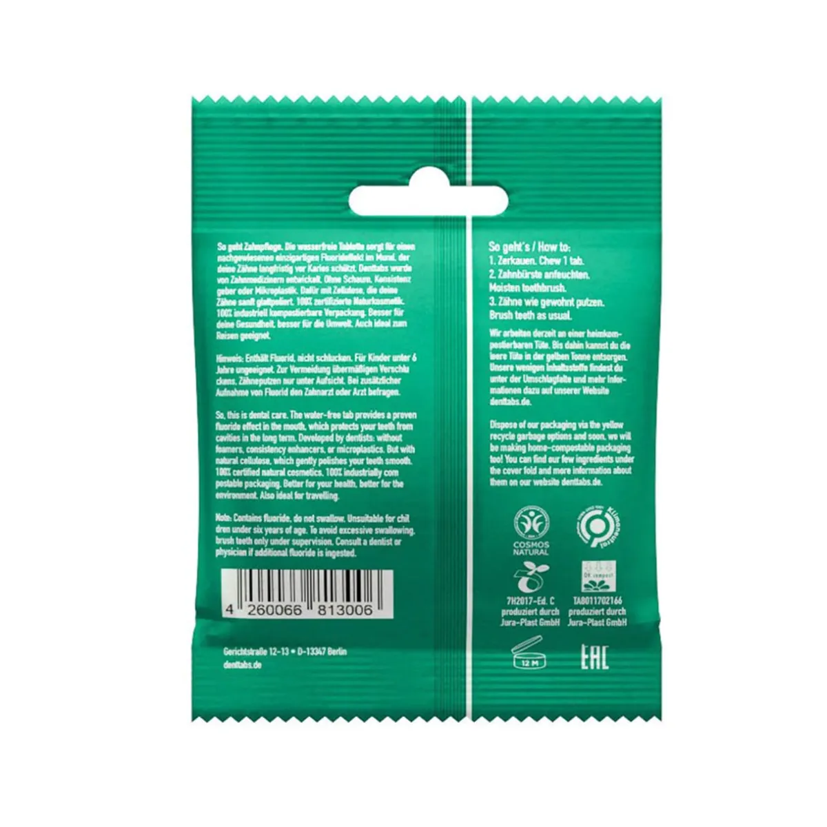 Denttabs Bamboo Toothbrush & Toothpaste Tablets