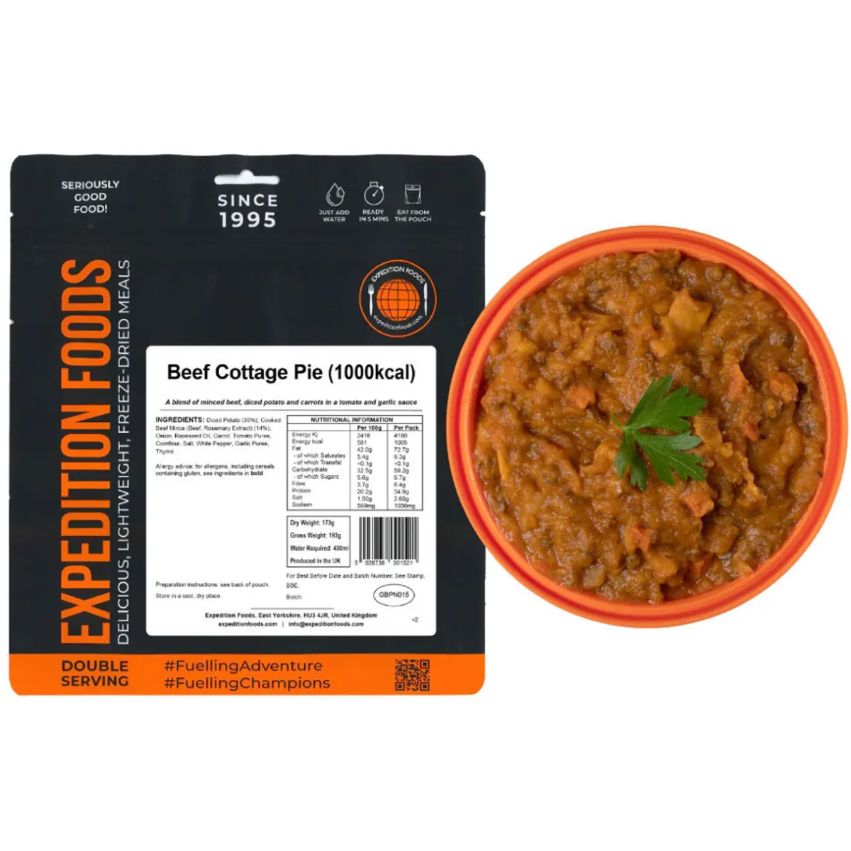 Expedition Foods Beef Cottage Pie (Double Serving)