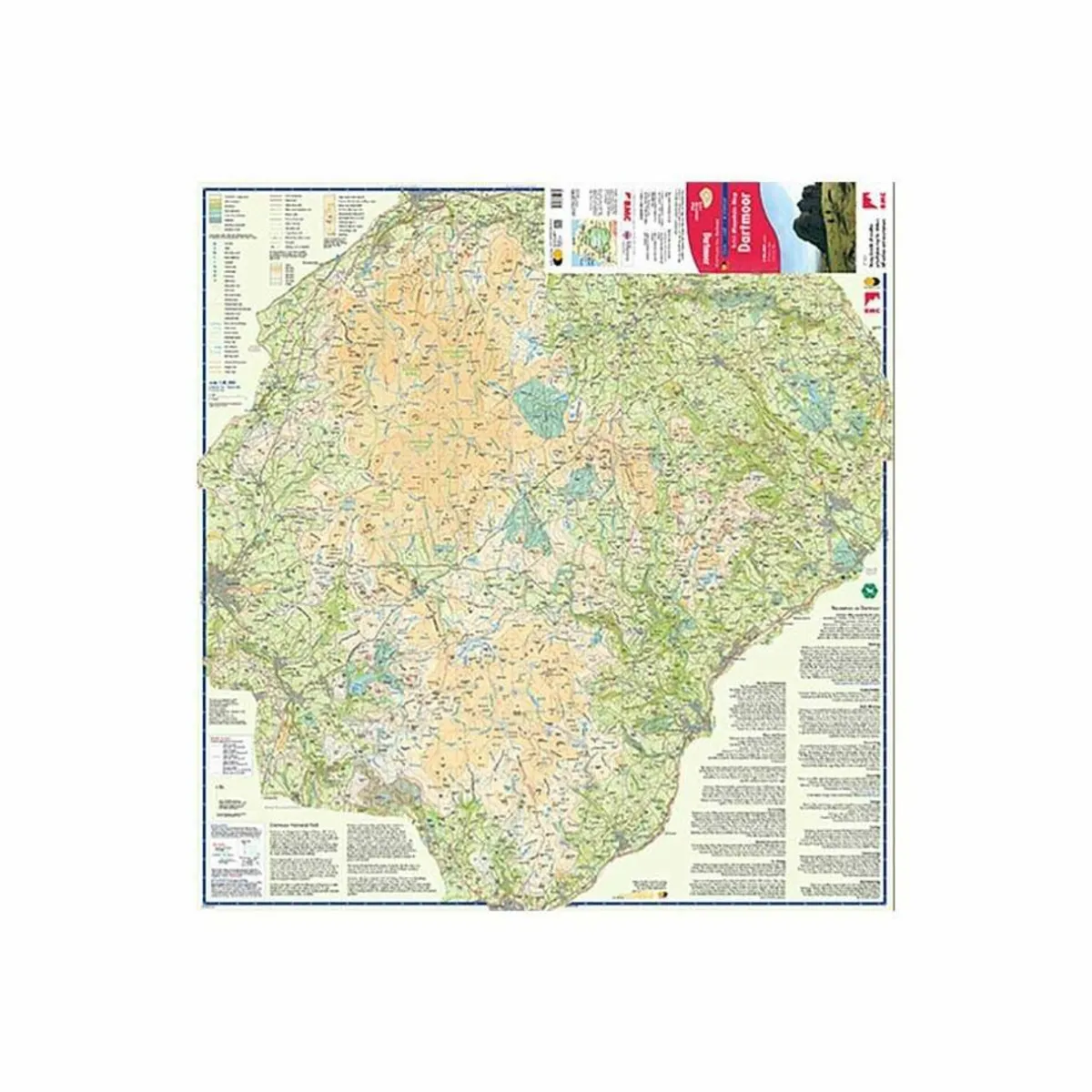 Harvey Maps British Mountain Map - Dartmoor