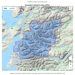 Harvey Maps British Mountain Map - Knoydart