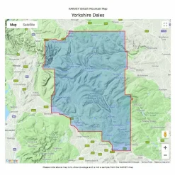 Harvey Maps British Mountain Map - Yorkshire Dales