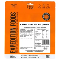 Expedition Foods Chicken Korma with Rice (High Energy Serving)