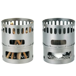 Evernew EBY255 Titanium Alcohol Stove DX Set (Ti DX Stand & Stove)