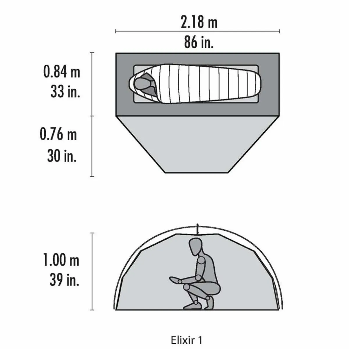 MSR Elixir 1 Person Tent & Footprint