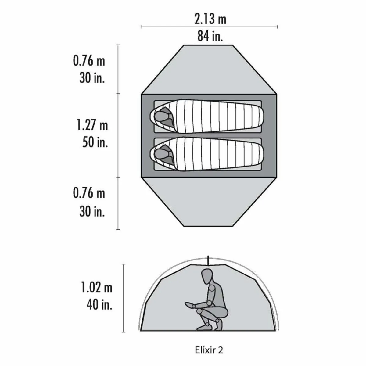 MSR Elixir 2 Person Tent & Footprint
