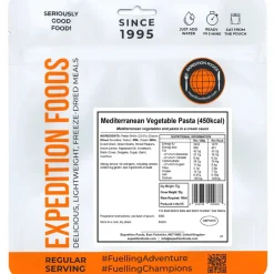 Expedition Foods Mediterranean Vegetable Pasta (Single Serving)