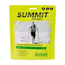 Summit to Eat Salmon and Broccoli Pasta
