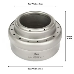 Evernew Spirit Volcano Titanium Alcohol Stove