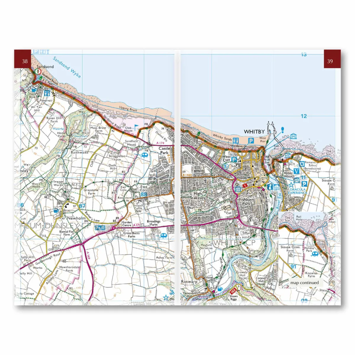 Harvey Maps The Cleveland Way and the Yorkshire Wolds Way 2024