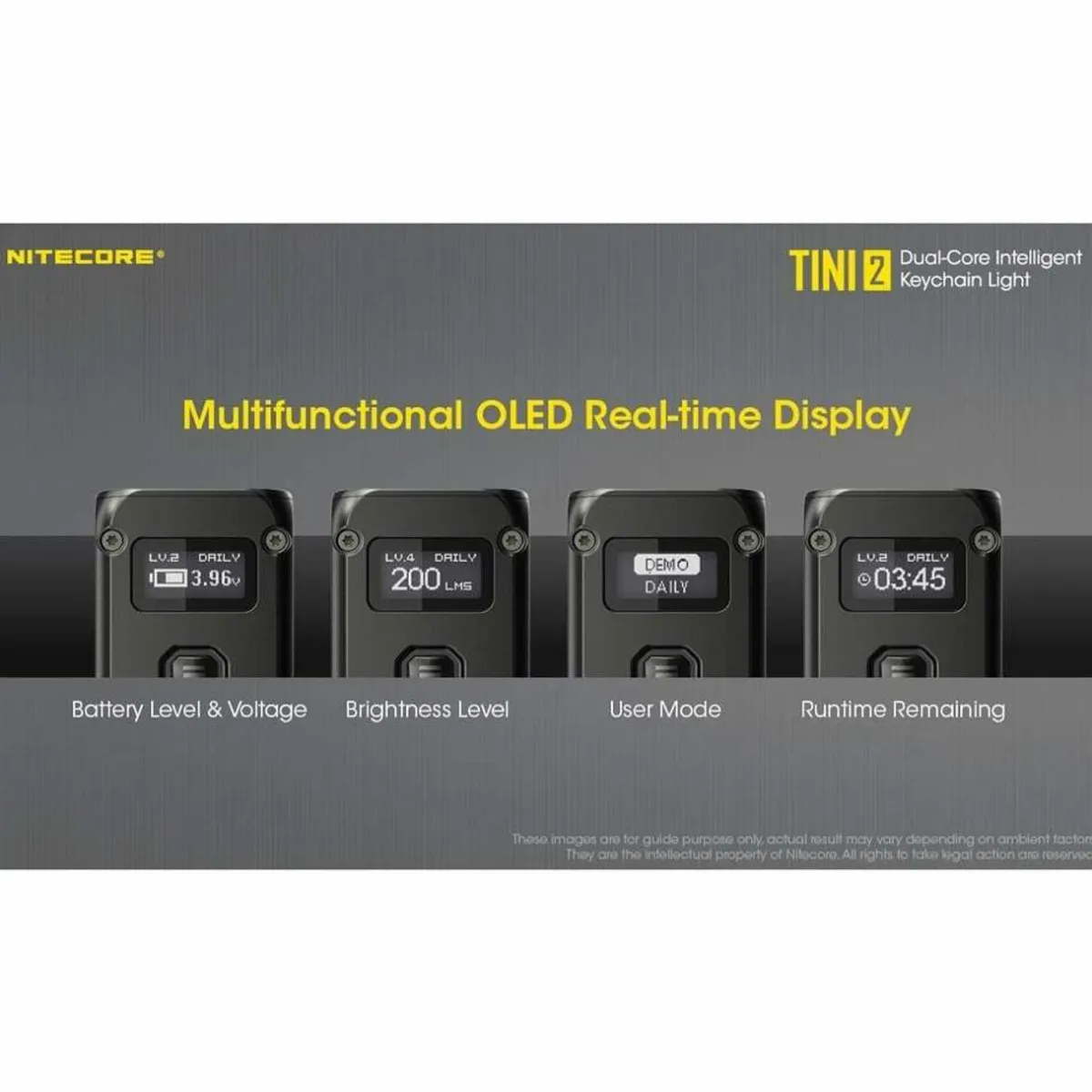 Nitecore TINI2 USB-C Rechargeable Keychain Light