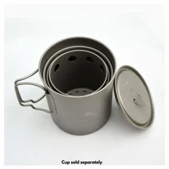 TOAKS Titanium Backpacking Wood Burning Stove - Small