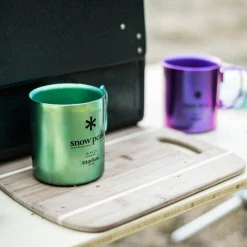 Snow Peak Titanium Double Wall 450 Coloured Mug
