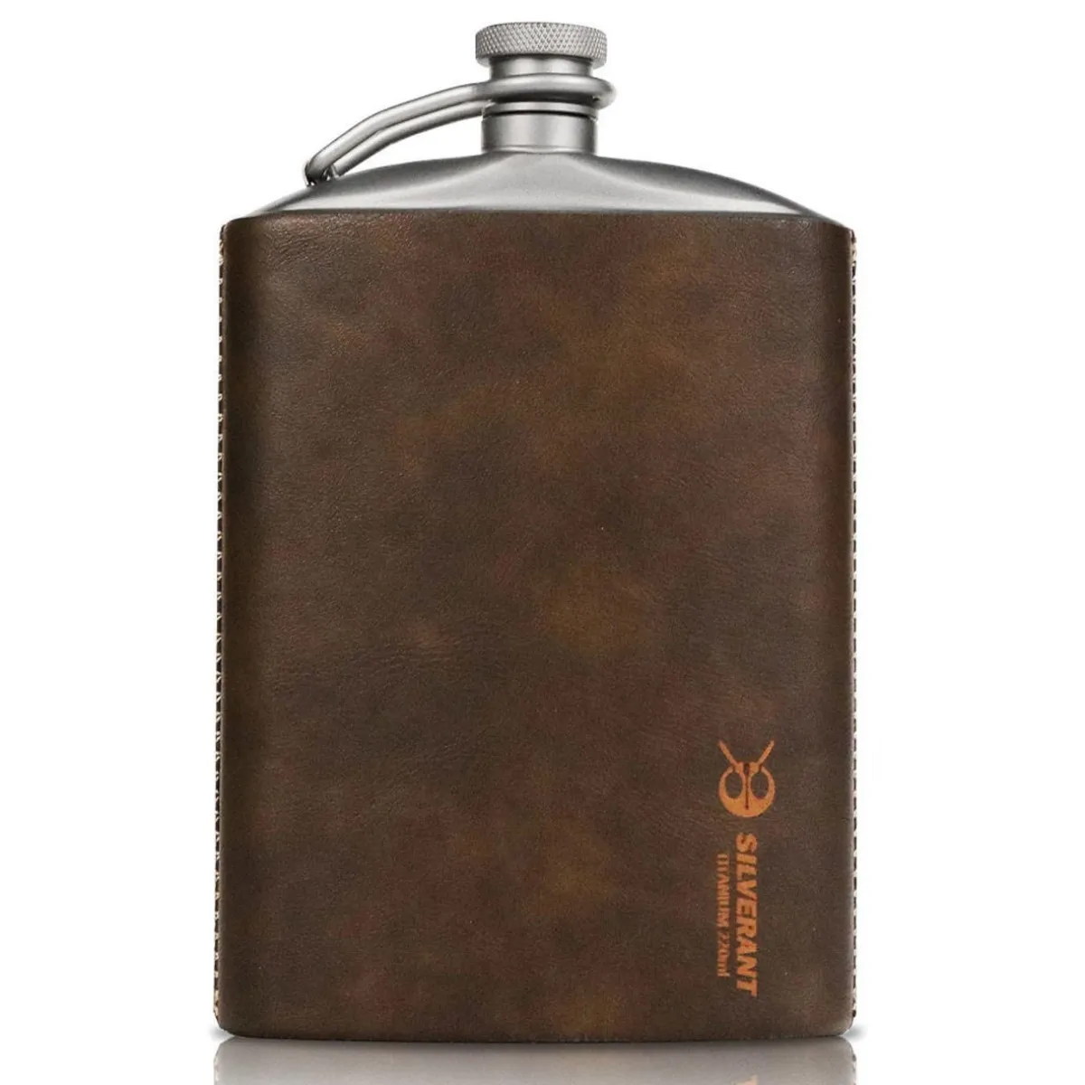 SilverAnt Titanium Hip Flask & Funnel 220ml