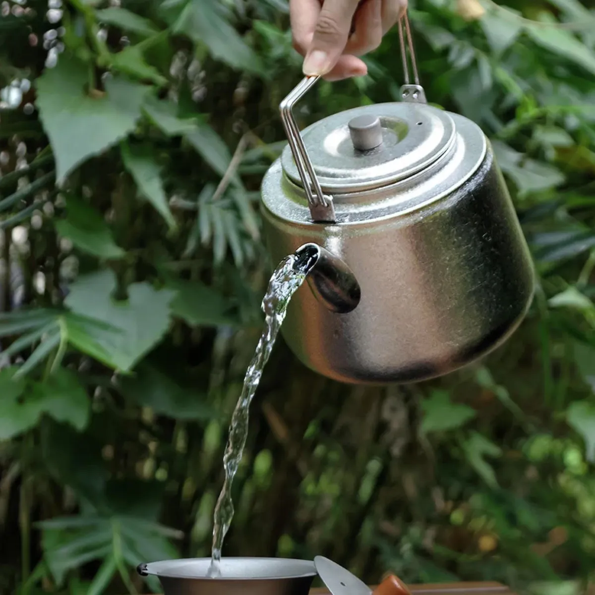 SilverAnt Titanium 1500ml Bushcraft Kettle