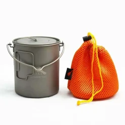 SilverAnt Titanium 750ml Pot with Bail Handle
