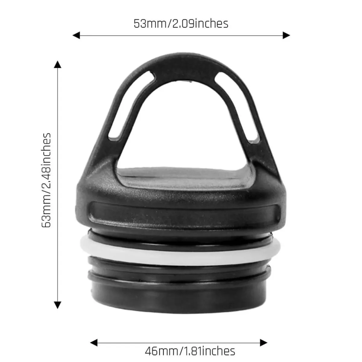 SilverAnt Titanium Water Bottle 500ml - Round