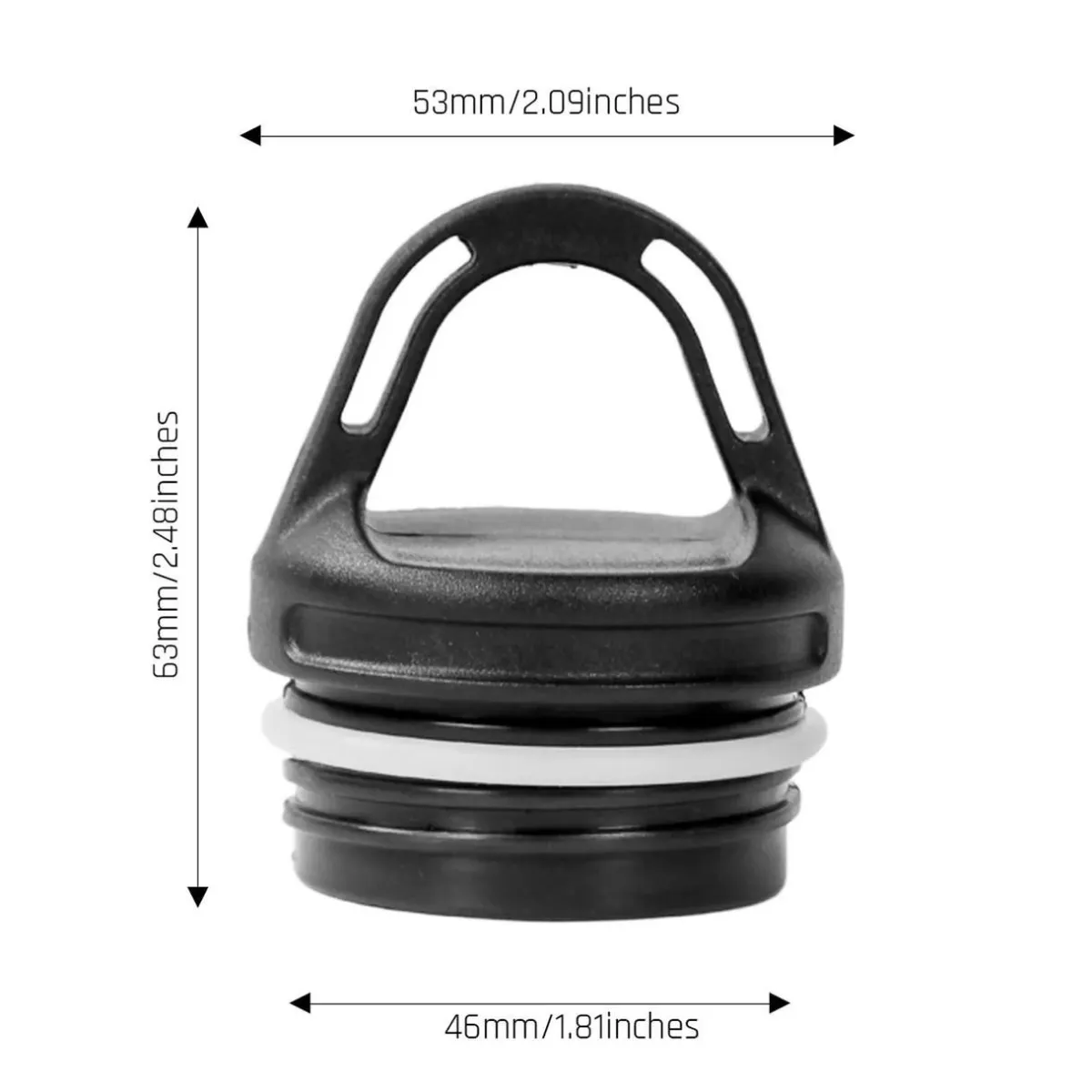 SilverAnt Titanium Water Bottle 800ml - Round