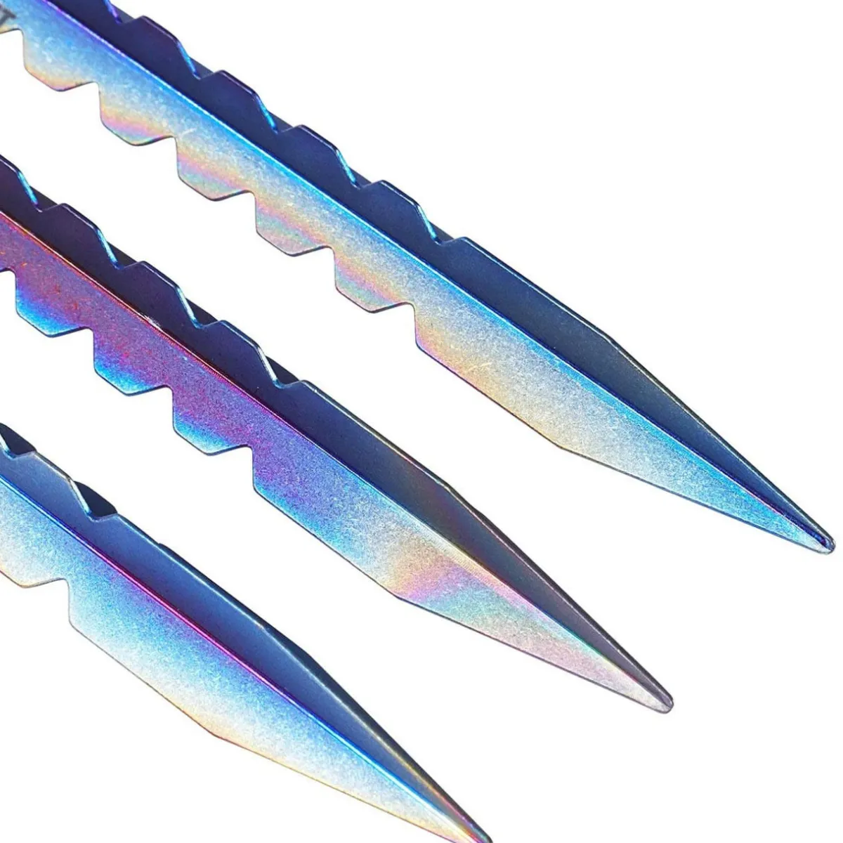 SilverAnt Titanium Y-Shape Tent Stakes - Medium 6 Pack