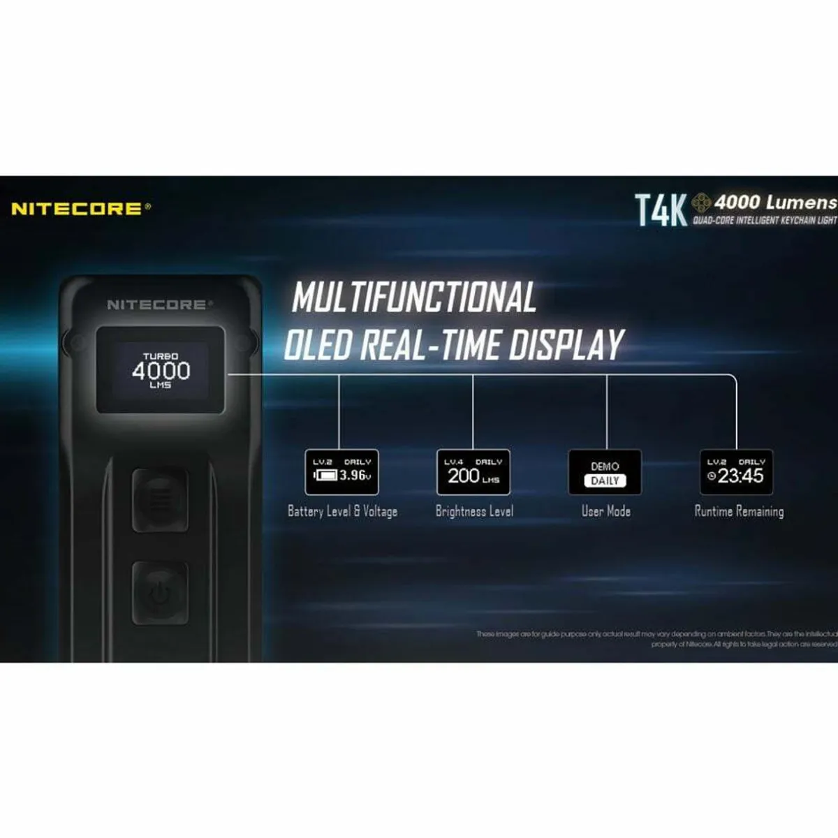 Nitecore T4K Rechargeable Light