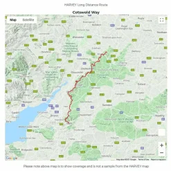 Harvey Maps Trail Map XT40 - Cotswold Way