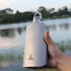SilverAnt Ultralight Titanium Water Bottle 600ml - Slim