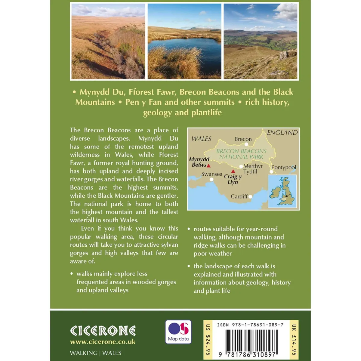 Harvey Maps Walking in the Brecon Beacons