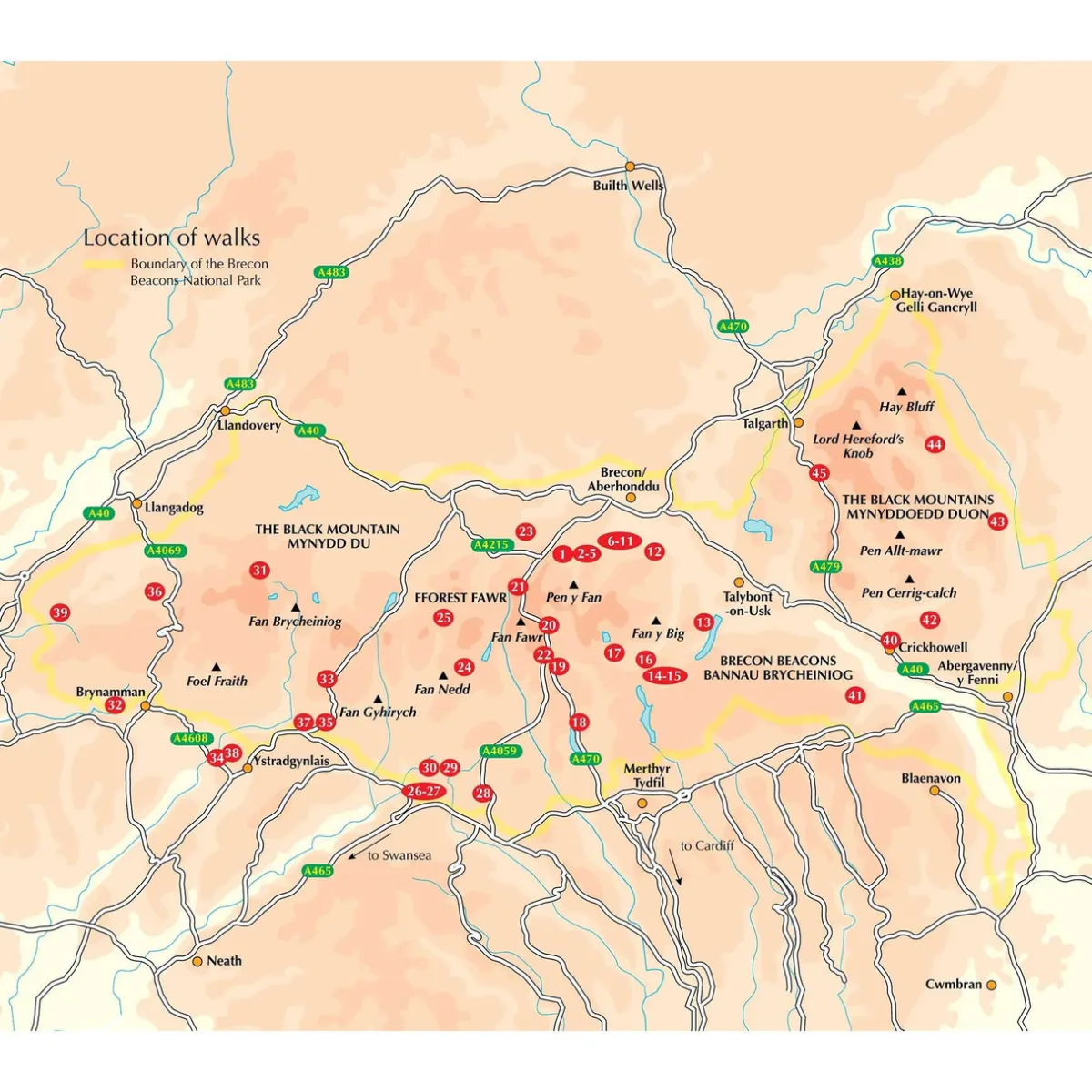 Harvey Maps Walking in the Brecon Beacons